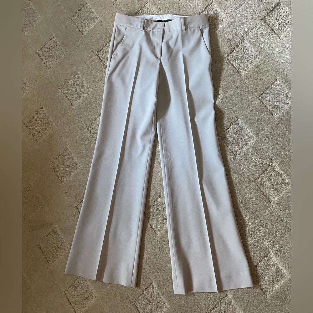 Theory flare leg wool pant